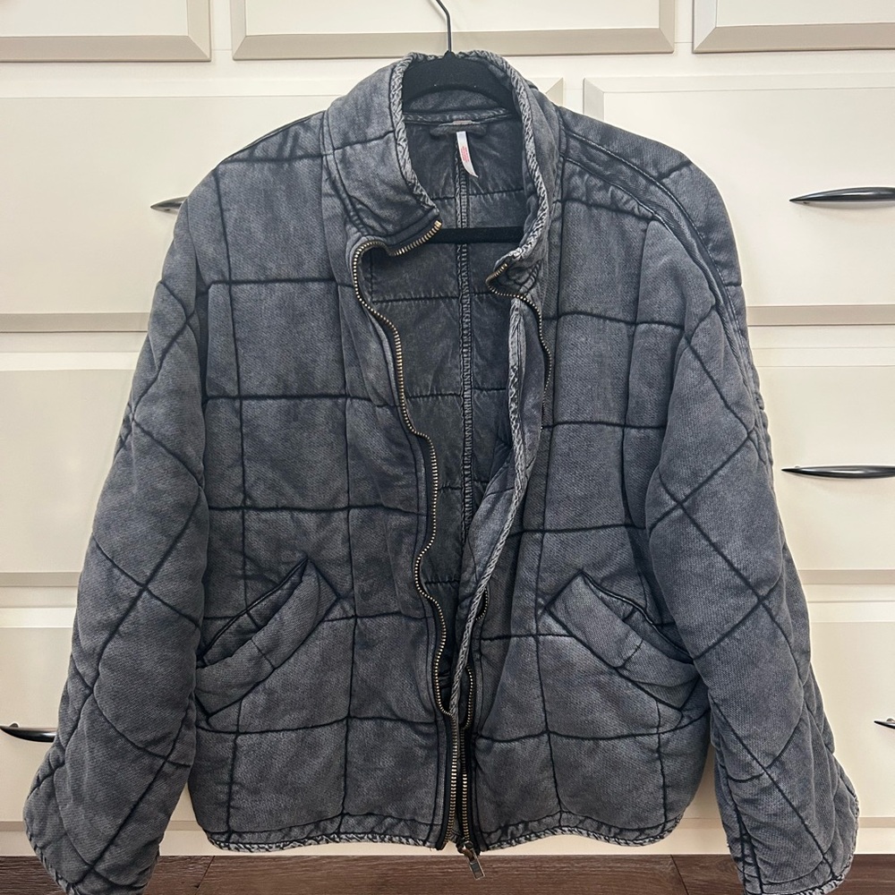 Free People Dolman Quilted Knit Jacket